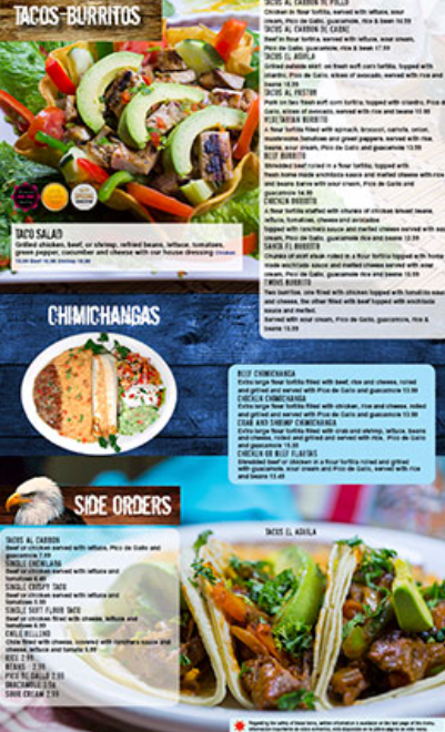 Vegetarian Menu
