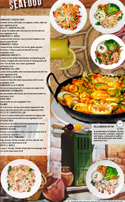 Seafood Menu